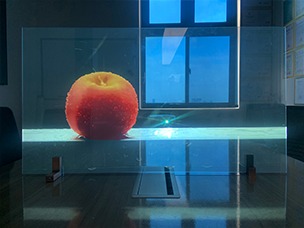 投影效果展示（关灯）